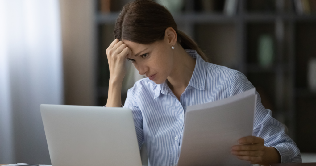 woman stressed